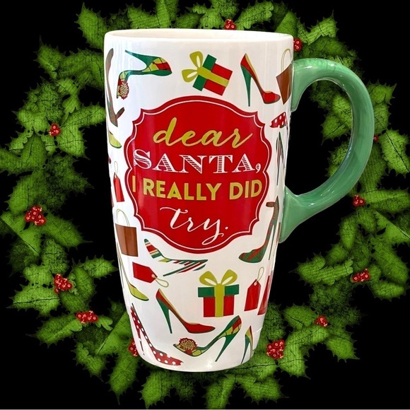 HOME Accents Dear Santa, I Really Did Try Large Coffee Mug - Picture 2 of 3